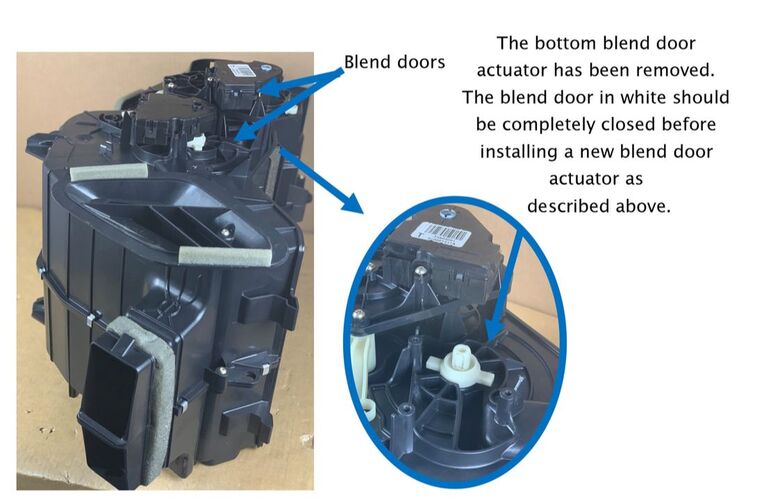 HVAC Heater Blend Door Actuator-Air Door Actuator 4 Seasons 73296 